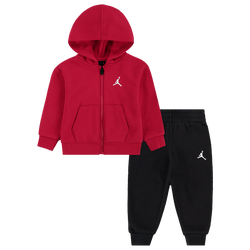 Boys' Infant - Jordan Brooklyn Fleece Full-Zip Set - Red/Black