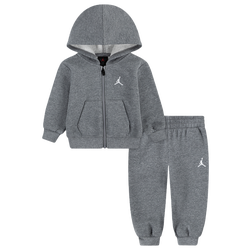 Boys' Infant - Jordan Brooklyn Fleece Full-Zip Set - Gray/Gray