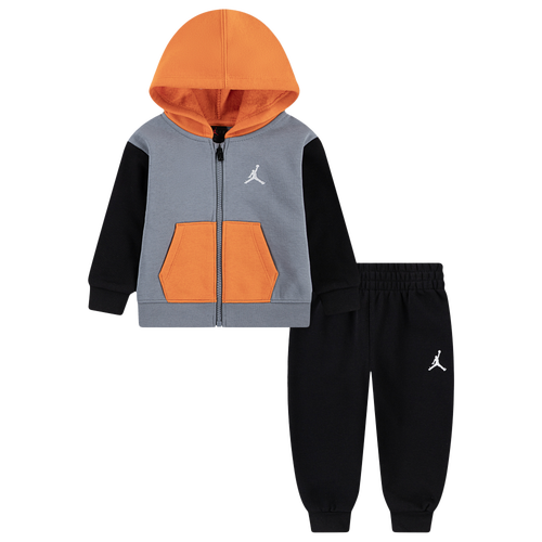 Jordan Boys Preschool   Brooklyn Fleece Full Zip Set In Black