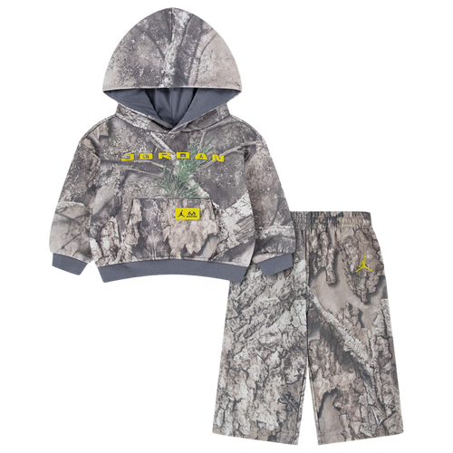 Boys Infant Jordan Brooklyn RealTree Pullover Hoodie Set - Boys' Infant Brown/Green