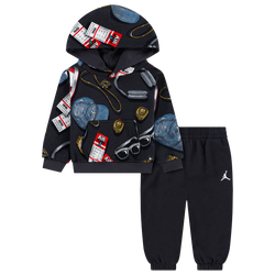 Boys' Infant - Jordan Play AOP Fleece Pants Set - Black/White