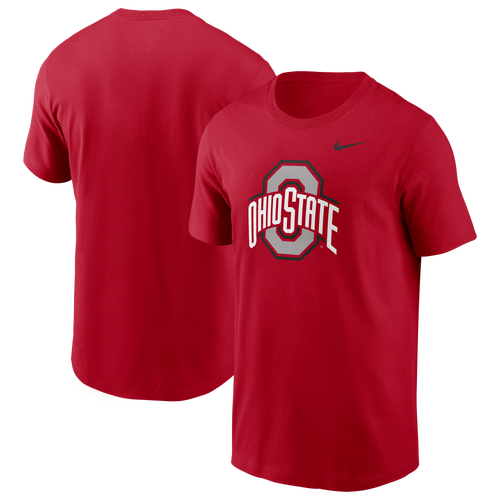 Nike Mens Ohio State Buckeyes Ohio State Primary Short-Sleeve T-Shirt - - Red