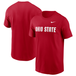 Men's - Nike Ohio State Wordmark Short-Sleeve T-Shirt - Red