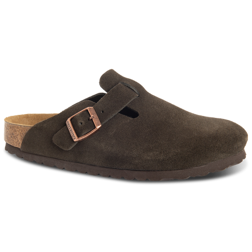  - Birkenstock Boston Soft Footbed Suede Clogs - Mocha