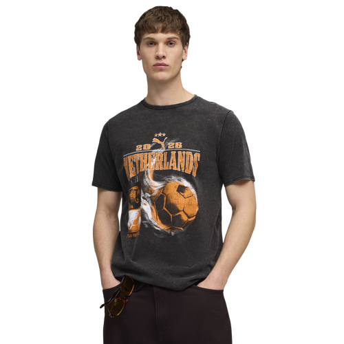 MENS - PUMA Fanpack 90s Tee - Black/Rickie Orange