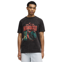 Men's - PUMA Fanpack 90s Tee - Black/Wild Green