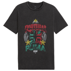 Men's - PUMA Fanpack 90s Bespoke Tee - Black/For All Time Red