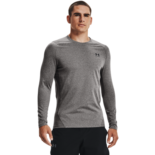 

Under Armour Mens Under Armour CG Armour Fitted Crew - Mens Charcoal/Black Size L