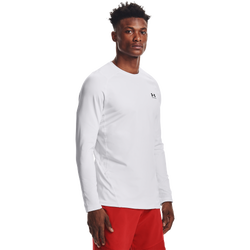 Men's - Under Armour CG Armour Fitted Crew - Black/White