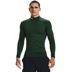 Men's - Under Armour CG Armour Comp Mock - Forest Green/White