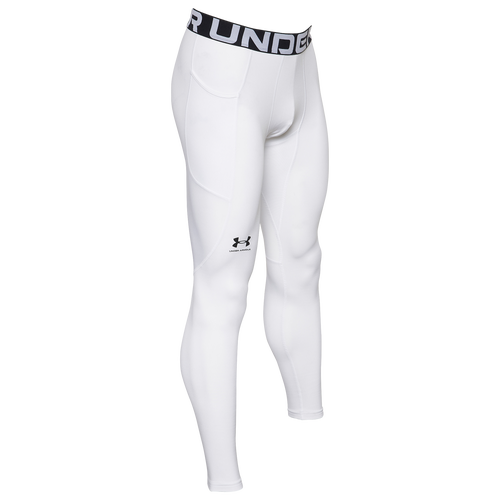 

Under Armour Mens Under Armour CG Armour Compression Tights - Mens White/Black Size M