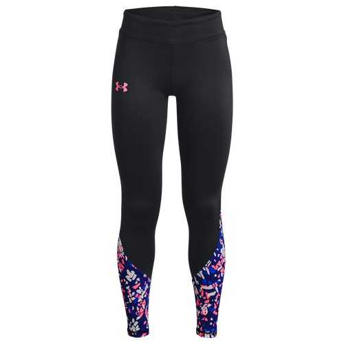 

Girls Under Armour Under Armour Cold Weather Novelty Leggings - Girls' Grade School Black/Pink Punk Size L