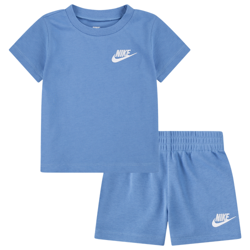 Nike Boys  Club Lbr Knit Shorts Set In Blue Beyond