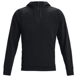 Men's - Under Armour Rush Fleece Hoodie - Black