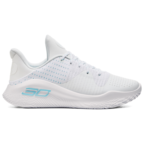 

Under Armour Mens Steph Curry Under Armour Curry 4 Low Flotro - Mens Basketball Shoes White/Blue Size 12.0