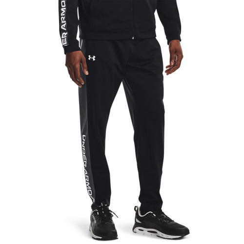 

Under Armour Mens Under Armour Brawler Pants - Mens Black/Pitch Gray/White Size L