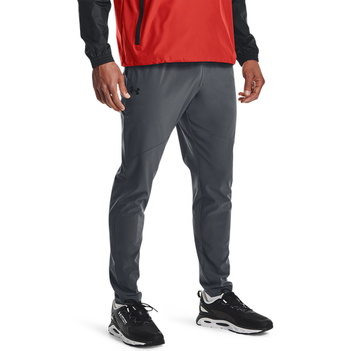 Shop Under Armour Mens  Stretch Woven Pants In Pitch Gray/black