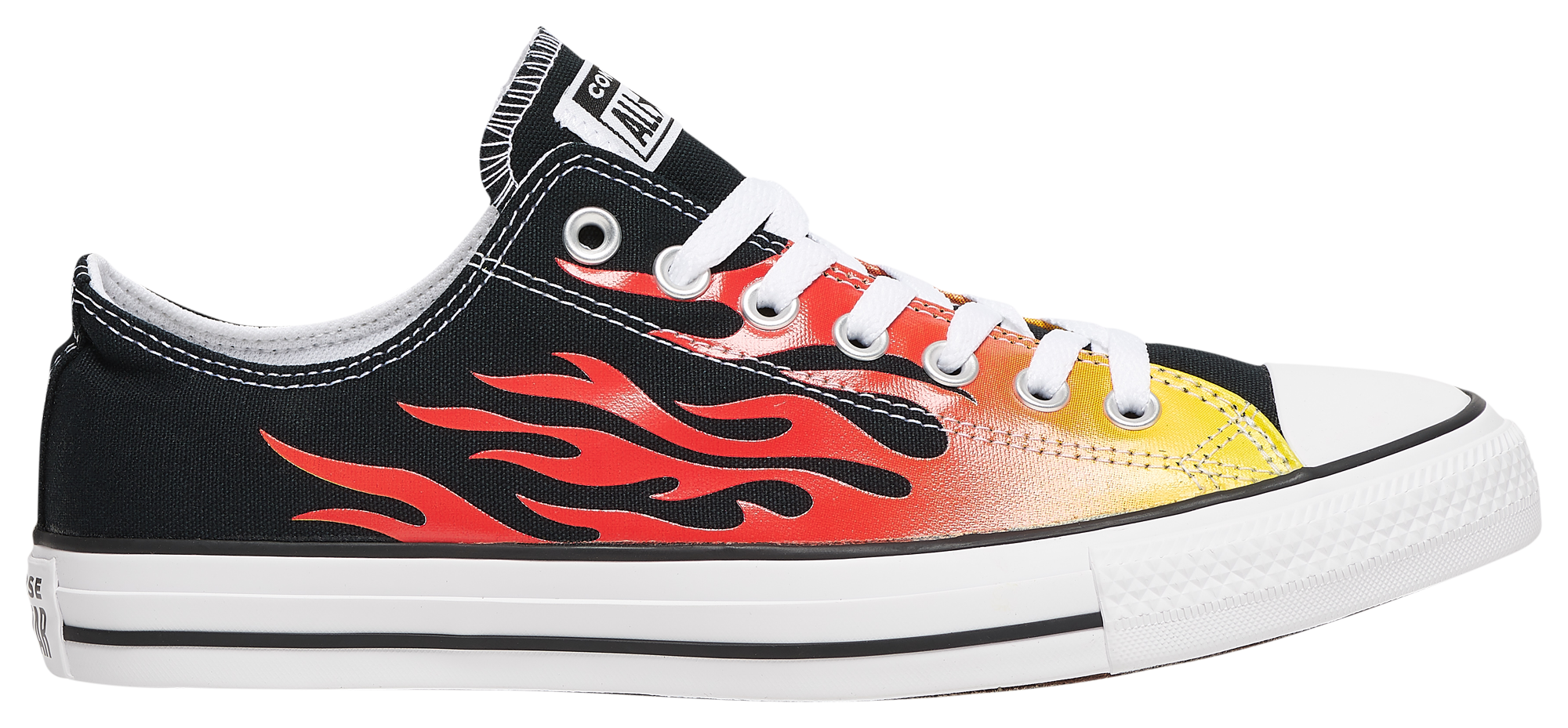 flame chuck taylors