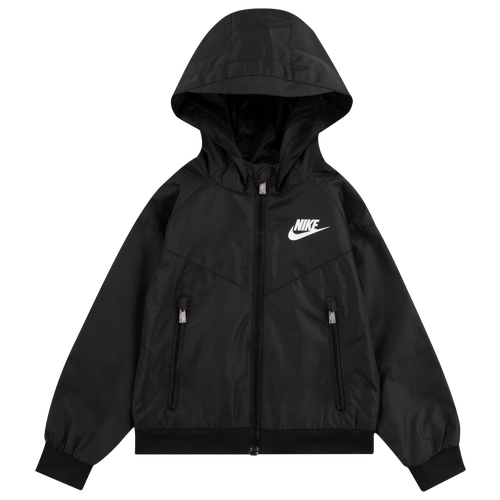 

Boys Nike Nike Windrunner Jacket - Boys' Toddler Black/White Size 2T