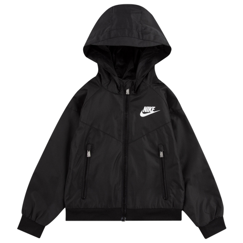 

Boys Nike Nike Windrunner Jacket - Boys' Toddler Black/White Size 4T