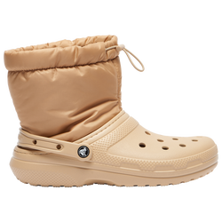 Men's - Crocs Classic Lined Neo Puff Boots - Tan/Tan