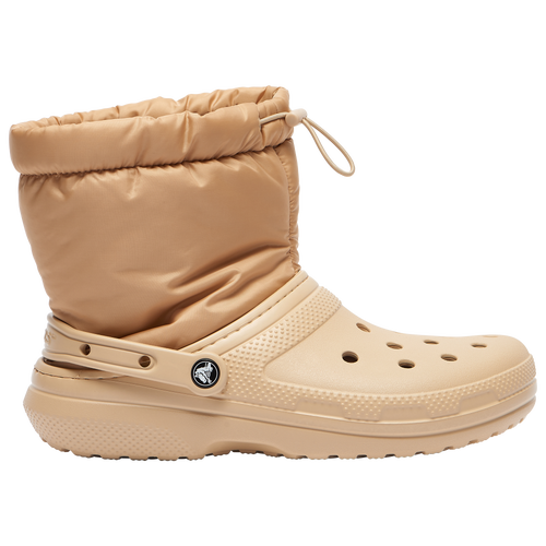 Shop Crocs Mens  Classic Lined Neo Puff Boots In Tan/tan