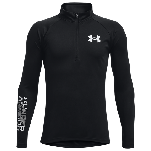 

Boys Under Armour Under Armour Tech Baseline 1/2 Zip - Boys' Grade School Black Size L