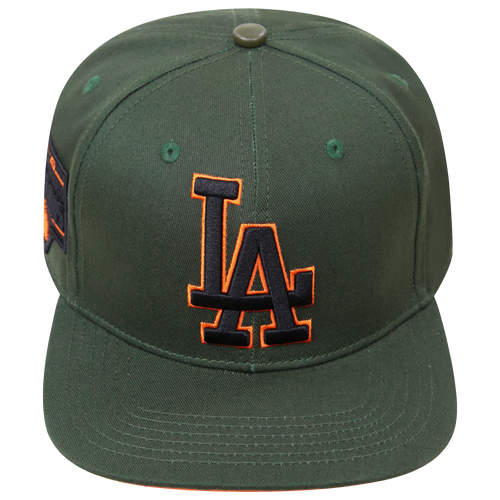 

Pro Standard Mens Pro Standard Dodgers 2 Tone Classic Snapback - Mens Olive/Orange Size One Size