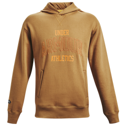 Men's - Under Armour Originators Pullover Hoodie - Antique Ochre/Omega Orange