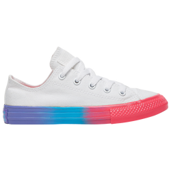 Girls' Preschool - Converse All Star Low Top - White/Racer Pink/Black