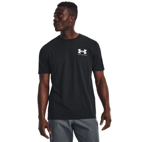 

Under Armour Mens Under Armour ABC Camo Fill Wordmark Short Sleeve T-Shirt - Mens Black/White Size M