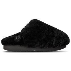 Girls' Grade School - UGG Classic Fluffed Slip-On - Black