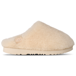 Girls' Grade School - UGG Classic Fluffed Slip-On - Natural