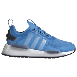 Adidas nmd black/blue grade school boys' shoe best sale