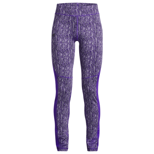 

Girls Under Armour Under Armour Cold Weather Printed Leggings - Girls' Grade School Purple Zest/Black Size XL