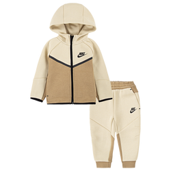 Boys' Infant - Nike Tech Fleece Full-Zip Set - Light Khaki