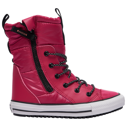 Converse Chuck Taylor Mountain Club Boots - Girls' Grade School Outdoor Boots - Pink / Black - 669334C