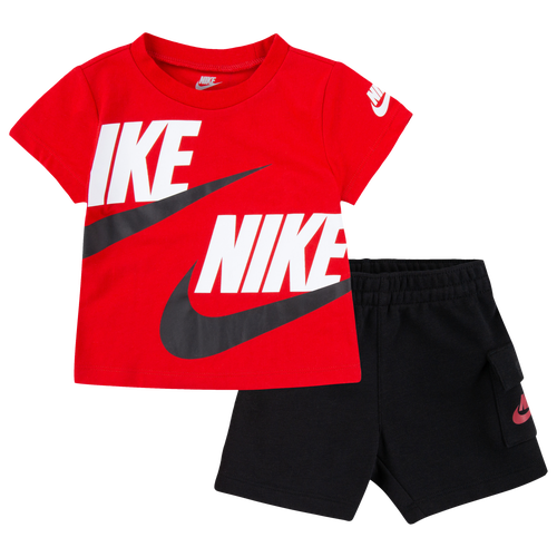 

Boys Infant Nike Nike NSW HBR Cargo Shorts Set - Boys' Infant White/Black Size 12MO