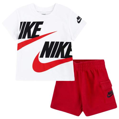 

Boys Infant Nike Nike NSW HBR Cargo Shorts Set - Boys' Infant University Red/White Size 12MO