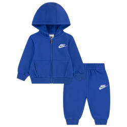 Girls' Infant - Nike Lbr Full Zip Club Set - White/Blue