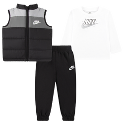 Boys' Infant - Nike NSW Colorblock Vest Set - Black/White