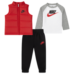 Boys' Infant - Nike NSW Solid Vest Set - Dark Grey Heather/Black