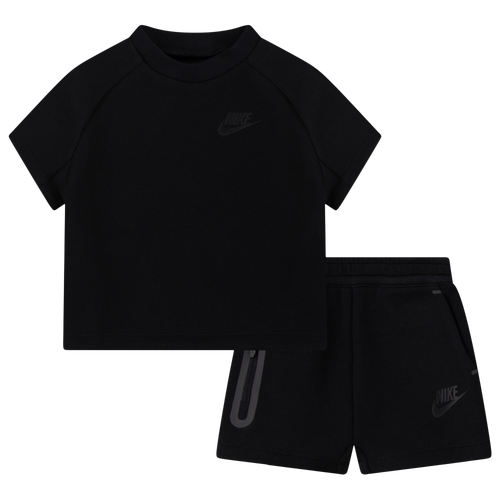  - Nike Tech Fleece T-Shirt Set - Black