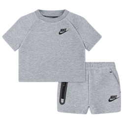 Boys' Infant - Nike Tech Fleece T-Shirt Set - Gray/Black