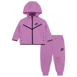 Boys' Infant - Nike NSW Tech Fleece Full Zip Set - Pink/Black