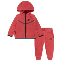 Boys' Infant - Nike Ib Tech Fleece Full Zip Set - Black/Red