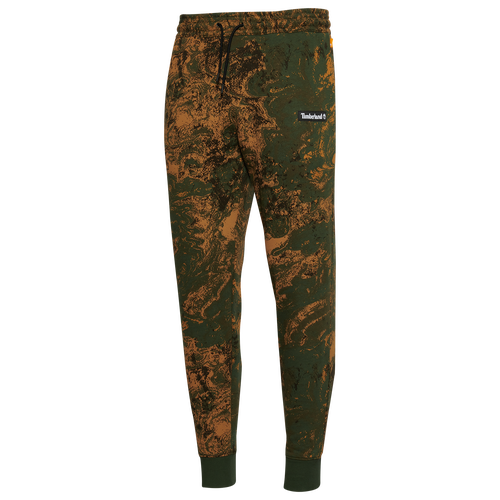 

Timberland Mens Timberland All Over Print Fleece Pants - Mens Olive/Black Size L