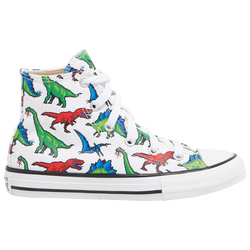 Girls' Preschool - Converse All Star High Top - White/Green/Blue