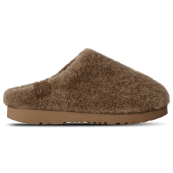 Girls' Grade School - UGG Classic Fluffed Slip-On - Light Bronze