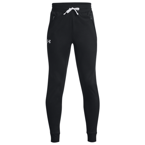 

Under Armour Boys Under Armour Pennant Pants - Boys' Grade School Black/White Size S